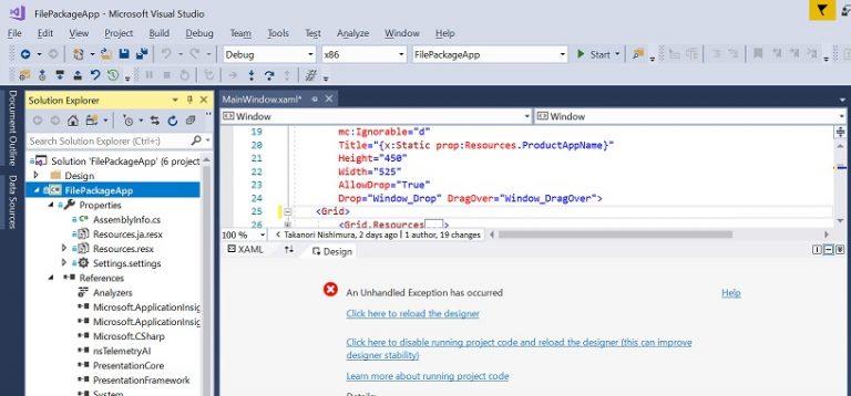 Как редактировать xaml в visual studio